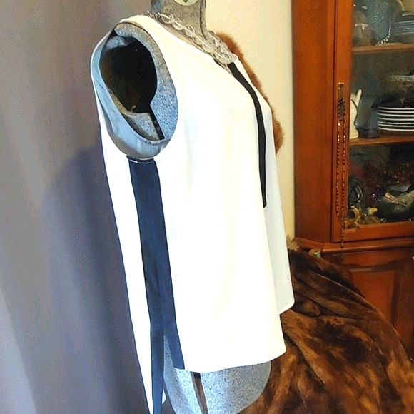 Ellen Tracy High Low Sleeveless Top - Picture 3 of 4